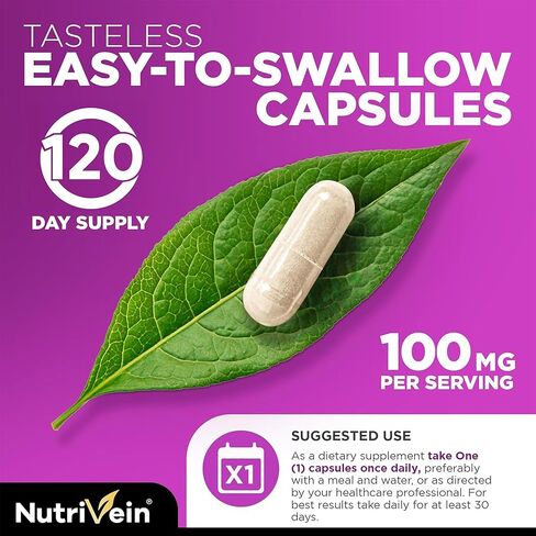 Nutrivein Premium Zinc Gluconate 100mg - 120 Capsules - Immunity Defense Boosts Immune System & Powerful Antioxidant - Promotes Healthy Skin and Acne Defense - Essential Elements for Absorption in Kuwait