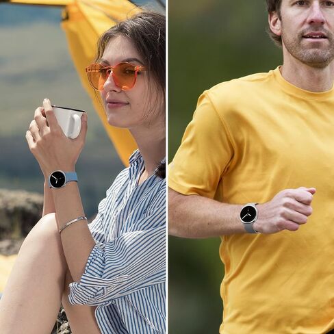نطاقات رياضية متوافقة مع Samsung Galaxy Watch 8/8 Classic Band ، لا توجد فجوة واحدة نقرة واحدة من سوار استبدال السيليكون الناعم لمشاهدة Galaxy 8 40 44mm/8 Classic 46mm Men Women-6 Packs in Kuwait