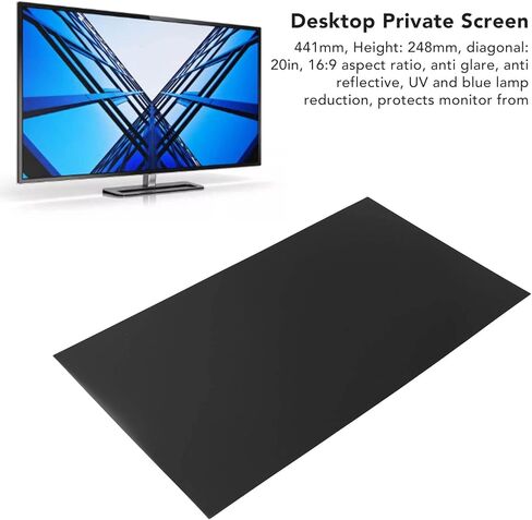 ASHATA 20 Inch Computer for for Screen Filter, Desktop Computer Protector for 16:9 Widescreen Monitor, Scratch Anti Blue Lamp Eye for Data for for in Kuwait