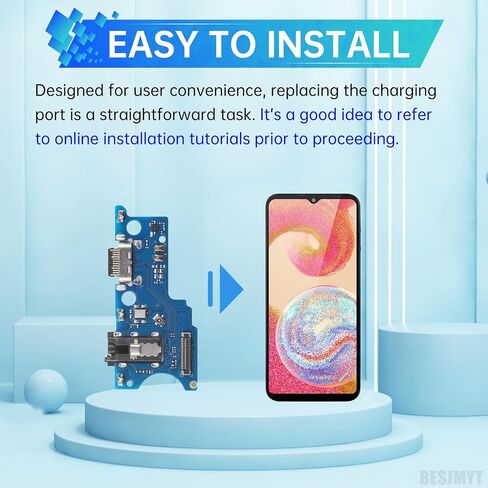 ل Samsung Galaxy A04E شحن منفذ الاستبدال الشاحن USB Dock Type-C CONECTION COLLOCK مع إصلاح منفذ MIC MIC MICROPHON SM-A042F in Saudi Arabia