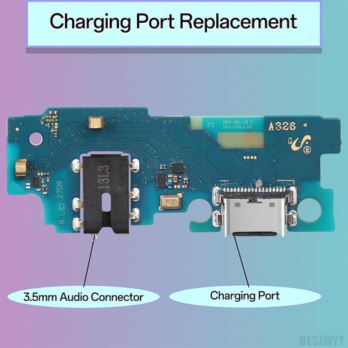 Type-C Charging Port Replacement for Samsung Galaxy A32 5G - USB Charger Dock Connector Flex Cable Board with Microphone Headphone Mic Port Repair Fix Tools for SM-A326U A326U1 in Saudi Arabia