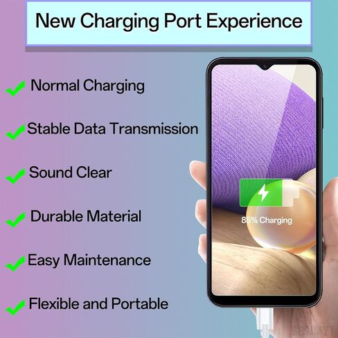 Type-C Charging Port Replacement for Samsung Galaxy A32 5G - USB Charger Dock Connector Flex Cable Board with Microphone Headphone Mic Port Repair Fix Tools for SM-A326U A326U1 in Saudi Arabia
