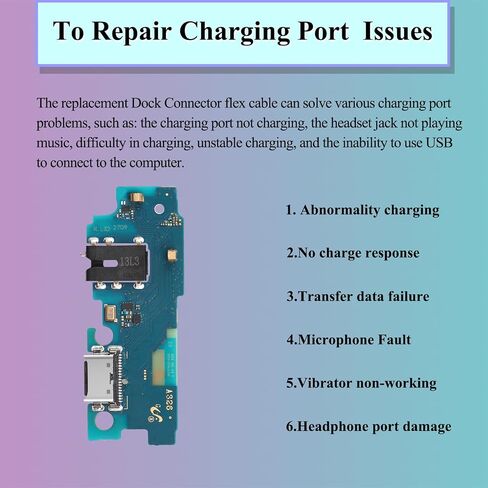 Type-C Charging Port Replacement for Samsung Galaxy A32 5G - USB Charger Dock Connector Flex Cable Board with Microphone Headphone Mic Port Repair Fix Tools for SM-A326U A326U1 in Saudi Arabia