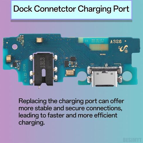 Type-C Charging Port Replacement for Samsung Galaxy A32 5G - USB Charger Dock Connector Flex Cable Board with Microphone Headphone Mic Port Repair Fix Tools for SM-A326U A326U1 in Saudi Arabia