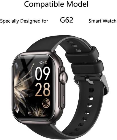 للحصول على الساعات الذكية Smart Watches G62 Screen Protector 1.85 "[5 Pack] HD Clear Soft Pet Mivon in Kuwait