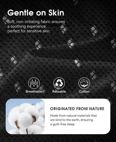 MUSICOZY Sleep Headphones Breathable Sleep Mask Bluetooth 5.4 Wireless Earphones Mask Sleeping Eyemask for Side Sleepers for Women Men Travel Meditation Gift (Mesh Black) in Saudi Arabia