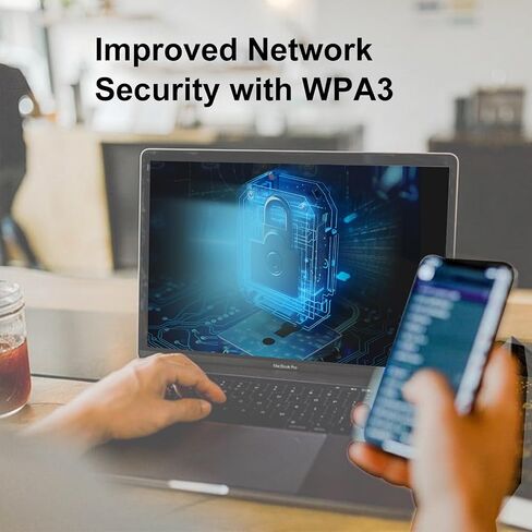 محول WiFi 6 USB للكمبيوتر الشخصي لسطح المكتب ، AX1800 WIFI Adapter 2.4G/5G محول شبكة لاسلكية خالية من السائق المزدوجة مع هوائي عالية الكسب ، WPA3 ، حجم السفر ، يدعم Windows 11/10 in Saudi Arabia