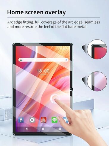 واقي الشاشة لـ Feonal 2025 Tablet 11 Inch Android 14 Tablet ، مضاد للخلع 9H صلبة اللمس حساس 2.5D الحواف الدائرية خالية من التثبيت سهلة التثبيت ، 2 عبوة. in Saudi Arabia