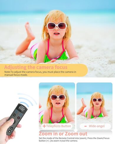 Hanpusen Wireless Rechargeable Camera Remote Control for Sony ZV-1F, ZV-E10 in Kuwait