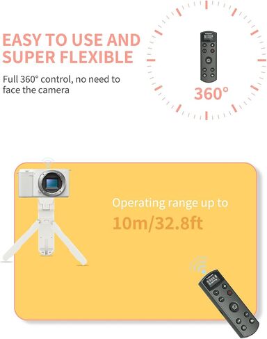 Hanpusen Wireless Rechargeable Camera Remote Control for Sony ZV-1F, ZV-E10 in Kuwait