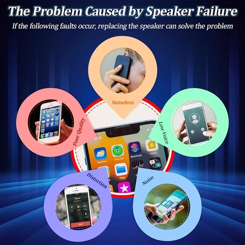 مكبر صوت ywlrong سماعة الأذن لـ iPhone 14 Plus Ear Speaker Presentive for iPhone 14 Plus A2632 A2885 A2886 A2887 A2896 ANCLEATION SENSOR FLEX CABLE SESSLEBLE in Saudi Arabia