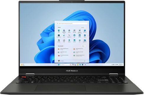 Asus Vivobook S 16 Flip 2-in-1 Captop ، 16 "شاشة تعمل باللمس FHD ، Intel Core I5-1335U ، ذاكرة الوصول العشوائي 8 جيجا بايت ، 512 جيجا بايت SSD ، لوحة مفاتيح الإضاءة الخلفية ، الأسود في منتصف الليل ، Windows 11 Home (متجدد) in Saudi Arabia