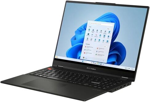 Asus Vivobook S 16 Flip 2-in-1 Captop ، 16 "شاشة تعمل باللمس FHD ، Intel Core I5-1335U ، ذاكرة الوصول العشوائي 8 جيجا بايت ، 512 جيجا بايت SSD ، لوحة مفاتيح الإضاءة الخلفية ، الأسود في منتصف الليل ، Windows 11 Home (متجدد) in Saudi Arabia