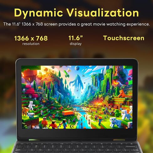 Lenovo 300e Yoga Chromebook Gen 4 11.6" 2-in-1 Touchscreen Chromebook, MediaTek Kompanio 520 Processor, 4GB RAM, 32GB eMMC, ‎Integrated Graphics, Wi-Fi 6, Chrome OS, Gray (Renewed) in Saudi Arabia