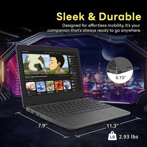 Lenovo 300e Yoga Chromebook Gen 4 11.6" 2-in-1 Touchscreen Chromebook, MediaTek Kompanio 520 Processor, 4GB RAM, 32GB eMMC, ‎Integrated Graphics, Wi-Fi 6, Chrome OS, Gray (Renewed) in Saudi Arabia