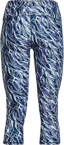 بنطلون كابري حريمي من Under Armour مطبوع عليه HeatGear بحزام خصر غير قابل للانزلاق in Saudi Arabia
