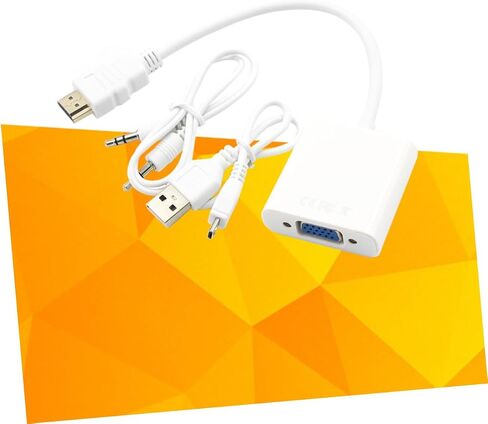 to Vga Adapter Audio Full Converter USB Power Cable for Laptop Monitor Projector in Saudi Arabia