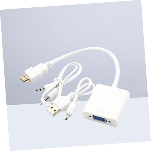 to Vga Adapter Audio Full Converter USB Power Cable for Laptop Monitor Projector in Saudi Arabia