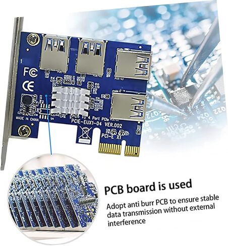 PCI Express to Pets USB Riser Card PCI-E RISER لملحقات الكمبيوتر PCIE USB Extender in Kuwait