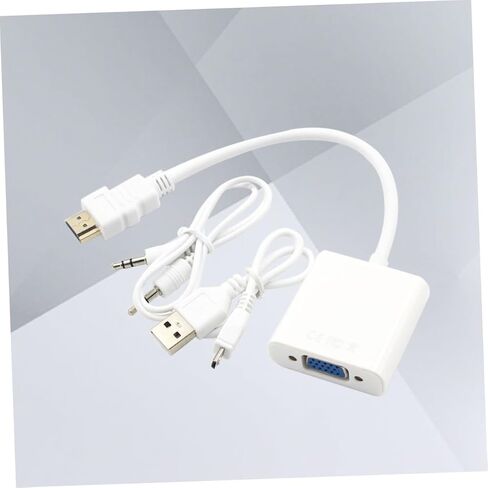 كامل إلى VGA Adapter Audio Audio USB المتوافق مع مراقبة الكمبيوتر المحمول جهاز الكمبيوتر المحمول in Kuwait