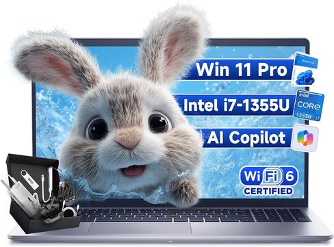 Dell 15 Laptop Computer for Business & Student, Intel Core i7-1355U (10-Core, Up to 5.0GHz), 15.6" FHD 120Hz, 32GB RAM, 1TB SSD, Windows 11 Pro, Backlit KB, Fingerprint, Copilot AI, w/Accessory Kit in Saudi Arabia