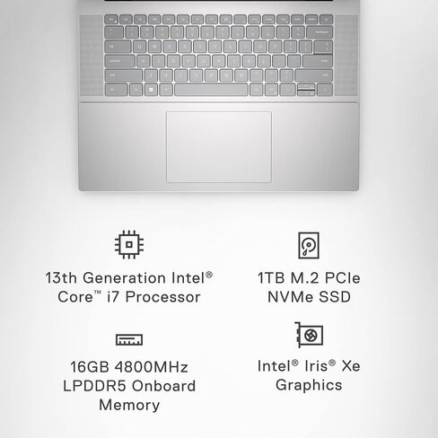 Dell Inspiron16 كمبيوتر الكمبيوتر المحمول Dell Sspiron16 • FHD+ 300nits عرض • Intel-10-Core 7 150U CPU • بصمات الأصابع • Backlit KB • Win 11 Pro PC w/Accessoires للأعمال والطلاب (32GB DDR5 RAM ، 1TB SSD) in Saudi Arabia
