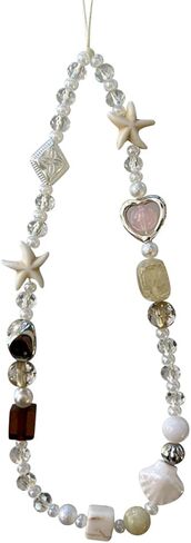 Starfish Heart Phone Wrist Keychain Charm Seashell Charm Charm Wrist Strap Summer Case Phone Case Charms Pearl Pearl Mobile Phone Camera Bracelet Camera Digital Camera Lanyard in Kuwait