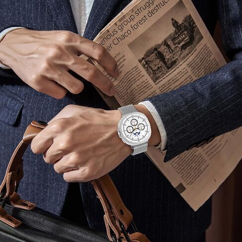 العصابات المعدنية لمشاهدة Galaxy 8 Band 40mm 44mm/Galaxy Watch 8 الفرقة الكلاسيكية 46 ملم ، شبكة مغناطيسية معصم من الفولاذ المقاوم للصدأ حزام ميلانز لسيمسونج جالاكسي ووتش 8/8 الكلاسيكية (2025) نساء الرجال in Kuwait