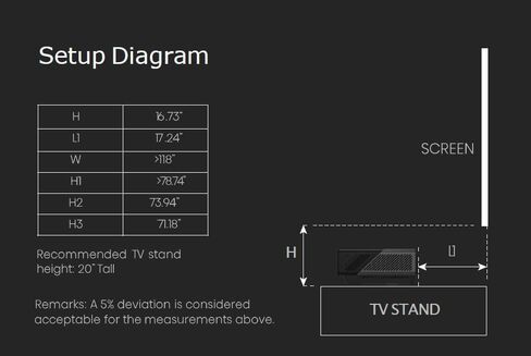 Hisense 120L5H-RB 120" Diag. 4K Smart Short Throw Projector Only- (Renewed) in Saudi Arabia