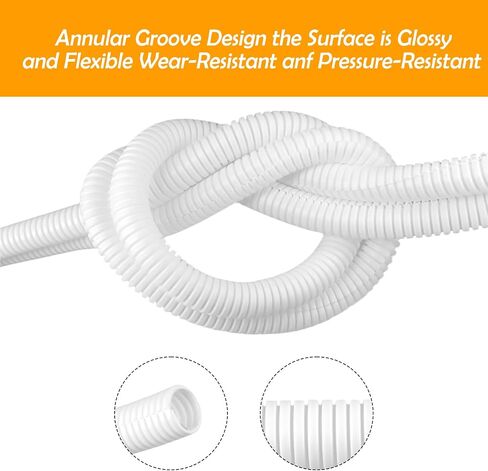 Split Wire Loom Tubing,33FT 33/64Inch(13mm) Orange PP Insulated Corrugated Pipe Wire Car Cable Heat Resistant Protective Sleeve Cord Protectors from Pets No Chew Electric Wire Cover in Saudi Arabia