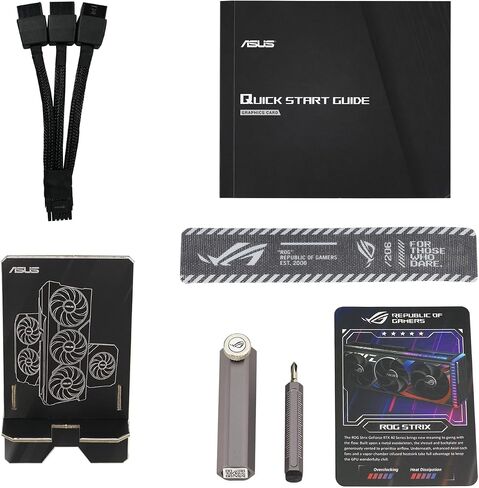 Asus Rog Strix Geforce RTX 4080 Super OC Edition Gaming Graphics Card (PCIE 4.0 ، 16GB GDDR6X ، DLSS 3 ، HDMI 2.1A ، DisplayPort 1.4A ، غرفة البخار ، لوحة خلفية ضخمة ، مزامنة Aura) (متجددة) in Saudi Arabia