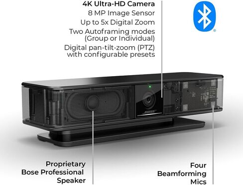 Bose Dual Pack Videobar VB-S, All-in-One USB Conferencing Device 4K Camera Beamforming Mics | Dual 2-Pack Bundle in Saudi Arabia