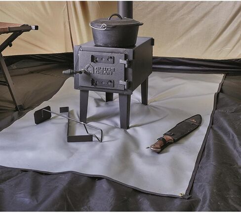 Guide Gear Camping Tent Stove Heat Resistant Mat, Heat Shield Panel, Floor Protector for Indoor Wood Stove in Saudi Arabia