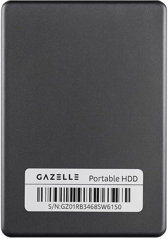Gazelle Ultra Slim Portable Disk - 2 في 1 النوع C و USB 3.0-2 ، HDD الخارجي - للكمبيوتر الشخصي ، MAC ، الكمبيوتر المحمول ، PS4 ، Xbox One ، Xbox (أسود) (500 جيجابايت) in Saudi Arabia