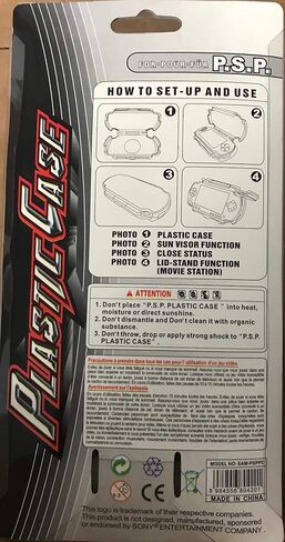 Dragonplus PSP 2 Ultra Slim Crystal Case and Stand 2 In 1 - Sony PSP; in Saudi Arabia