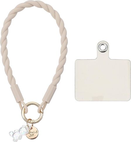 Cute Phone Strap Charm, Non Slip Matching Charm Braided Lanyard for Phone Case Supplies, Mini Bear Silicone Wrist in Saudi Arabia