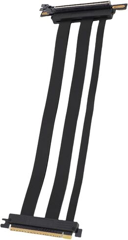 Right Angle PCIe 5.0 X16 Cable, Segmented PCIe 5.0 X16 Riser Cable Plug and Play for ITX Builds (30cm) in Saudi Arabia