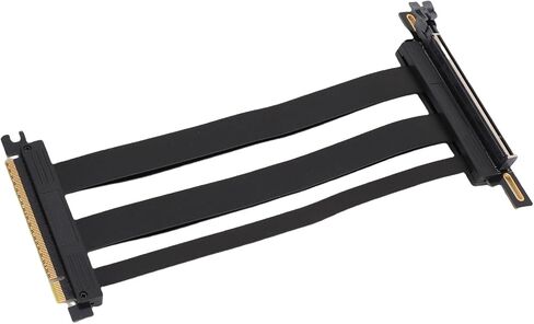 Right Angle PCIe 5.0 X16 Cable, Segmented PCIe 5.0 X16 Riser Cable Plug and Play for ITX Builds (20cm) in Saudi Arabia