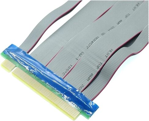 PCI-E 16X to 16X Riser Card Converter PCIe X16 Extender Flexible Ribbon Extension Cable Adapter for Video Graphics Card in Saudi Arabia