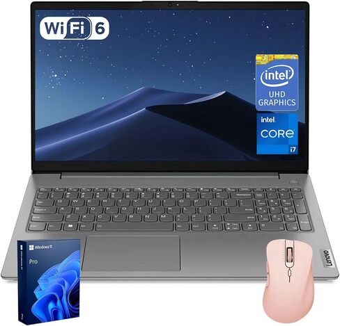 Lenovo V15 كمبيوتر محمول للأعمال ، المنزل ، الطالب | 15.6 "FHD ANTI-GLARE DISPLAY | Intel Core I7-1255U | 16GB RAM | 512GB SSD | HDMI | TYPE-C | RJ-45 | Numeric Keypad | WebCam | Wi-Fi 6 | Windows 11 Pro in Saudi Arabia