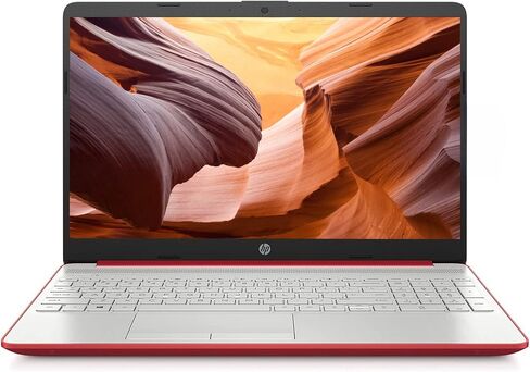 HP 2023 15'' HD IPS Laptop, Windows 11, Intel Pentium 4-Core Processor Up to 2.70GHz, 8GB RAM, 128GB SSD, HDMI, Super-Fast 6th Gen WiFi, Dale Red (Renewed) in Saudi Arabia