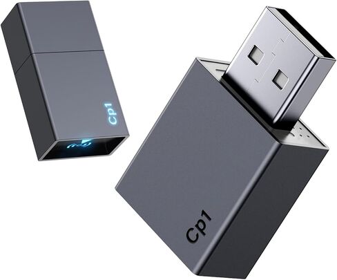 Mini Wireless Car Play Adapter لـ Apple iPhone - قم بتوصيل وتشغيل محولات زمنية منخفضة سلكية إلى Dongle اللاسلكية ، وتناسب السيارات من 2016 و IOS 10+ USB Type -A in Saudi Arabia