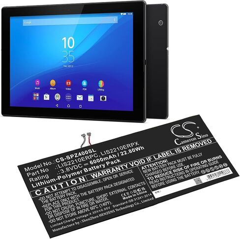 6000mAh / 22.80Wh Battery for Sony SGP771, Xperia Z4 Tablet SGP712 PN:Sony LIS2210ERPC, LIS2210ERPX in Saudi Arabia