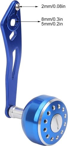 صيد بكرة الصيد مقبض قبضة الألومنيوم سبيكة بكرة مقبض المقبض مقبض المقبض Baitcasting بكرة Rocker Arm استبدال 8x5mm (B الأزرق) in Saudi Arabia