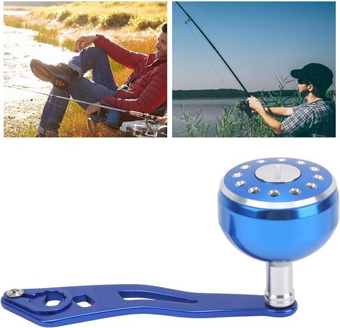 صيد بكرة الصيد مقبض قبضة الألومنيوم سبيكة بكرة مقبض المقبض مقبض المقبض Baitcasting بكرة Rocker Arm استبدال 8x5mm (B الأزرق) in Saudi Arabia