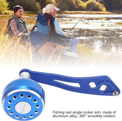 صيد بكرة الصيد مقبض قبضة الألومنيوم سبيكة بكرة مقبض المقبض مقبض المقبض Baitcasting بكرة Rocker Arm استبدال 8x5mm (B الأزرق) in Saudi Arabia