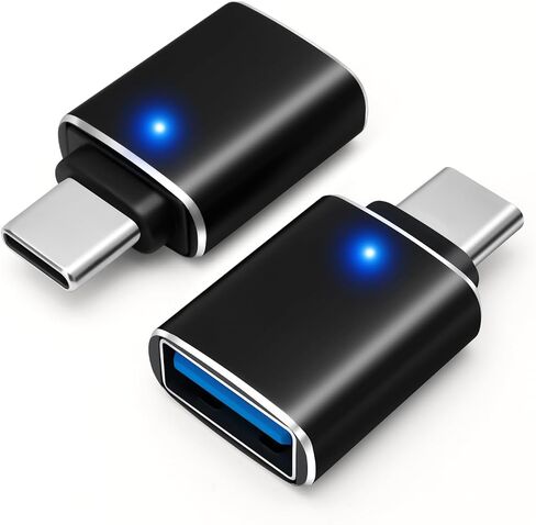 USB-C 3.1 إلى محول البرق (2 عبوة) ، ذكور البرق إلى USB C أنثى ، محول ميكروفون سماعة الرأس ، الشحن ، متوافق مع OTG-أبيض in Kuwait