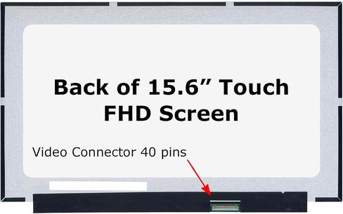 Screen Replacement for HP 15-FD0107DX 15-FD0127DX Grade A+ Touch FHD 1080p Glossy IPS 40pin 15.6" LED LCD Display with Tools Tape in Saudi Arabia