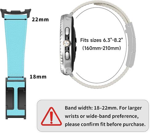 متوافق مع Samsung Galaxy Watch 8 40mm 44mm / 8 Classic 46mm (2025 New) ، حزام بديل للفرقة الجلدية المغناطيسية للرجال والنساء ، Galaxy Watch 8 حزام جلدي in Kuwait