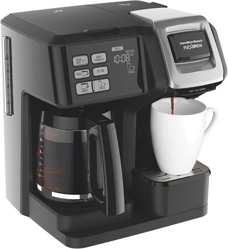 Hamilton Beach Flexbrew ثنائية الاتجاه صانع القهوة ، كامل الإقامة أو Single Serve 49957 (متجدد) in Kuwait